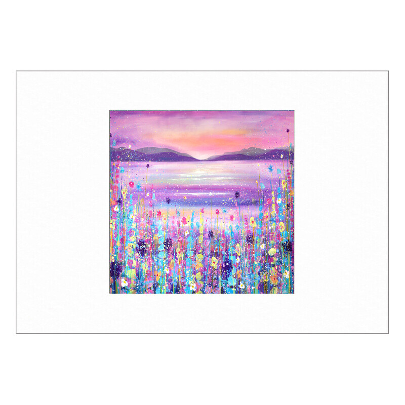 Purple Mountain Limited Edition Print with Mount
